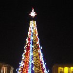 Christmas tree on Republic Square in Yerevan, Armenia