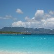 The Valley Anguilla The mountains of St Martin from the beach in Anguilla