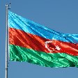 Picture of the flag of Azerbaijan , Baku Azerbaijan