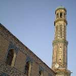 Dushanbe Tajikistan The minaret of the Haji Yakoub Mosque in Dushanbe, Tajikistan