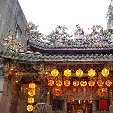 Beautiful entrance of the Qingshui Temple in Taipei