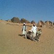 Khartoum Sudan Camel ride to the Nubian pyramids in Meroe, Sudan