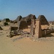 Pictures of the Nubian pyramids in Meroe, Sudan