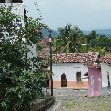 Suchitoto El Salvador Colourful houses and bars in Suchitoto, El Salvador