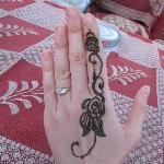 Henna painting with -