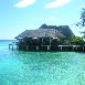 Restaurant on Giravaru Island Maldives