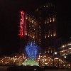 Fountain by night in Niagara Falls. Canada