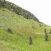 The ancient Moai sculptures, Chile Chile