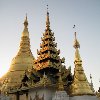 The Shwedagon pagoda in Yangon, Myanmar Myanmar