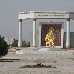 Golden statue of Turkmenbashi in Mary, Turkmenistan Turkmenistan Middle East