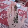 Henna painting with - United Arab Emirates Middle East